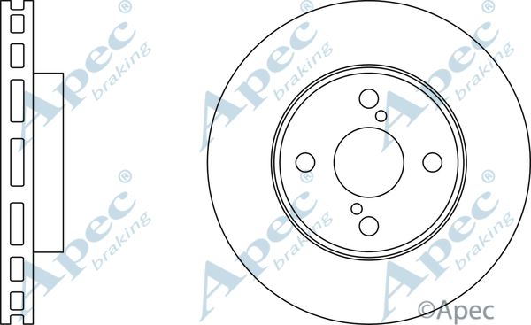 APEC BRAKING stabdžių diskas DSK2208